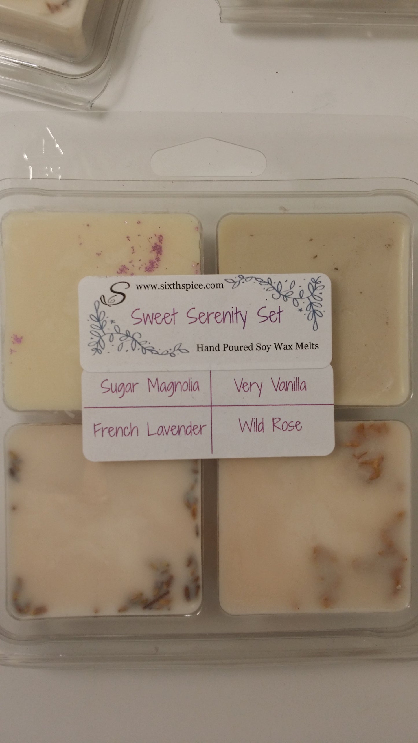 Sweet Serenity Set of Soy Wax Melts