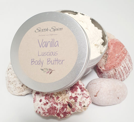Vanilla scented whipped Shea body butter